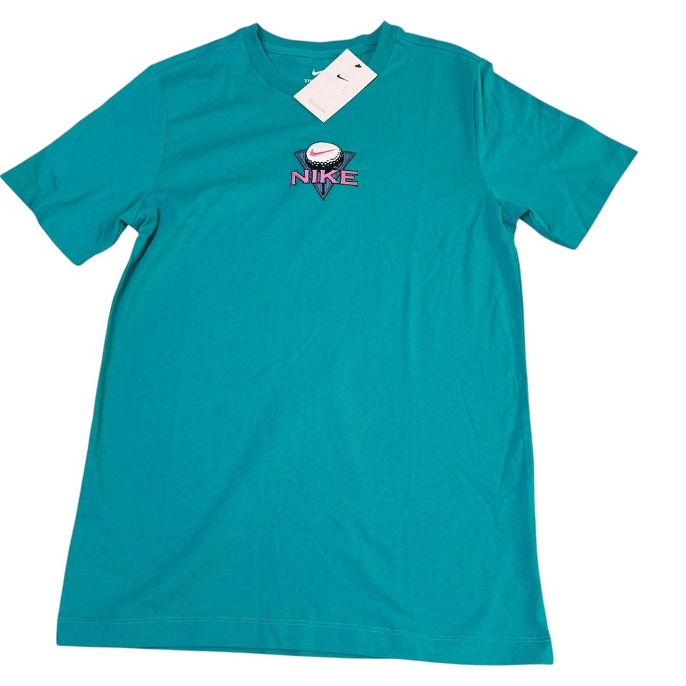 NWT Nike Golf Logo Tee. Men's Small New with Teal Shirt Cotton